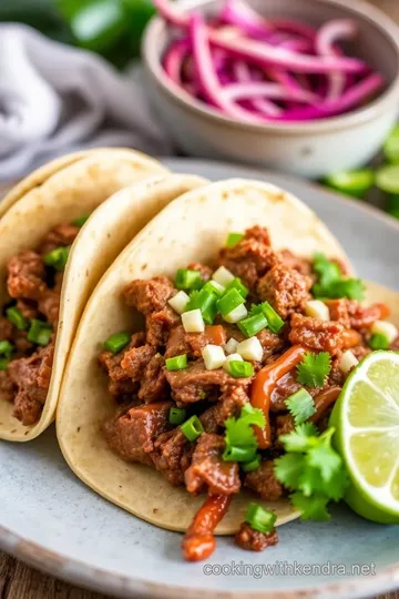 Authentic Birria Tacos presentation