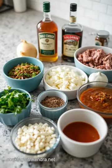 Slow Cooker Bourbon Carnitas ingredients