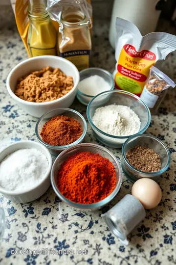 Smoky and Sweet Brisket Rub ingredients
