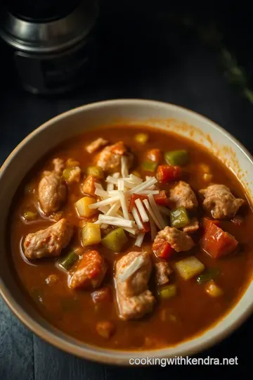 Southern Comfort: Classic Chicken Gumbo presentation