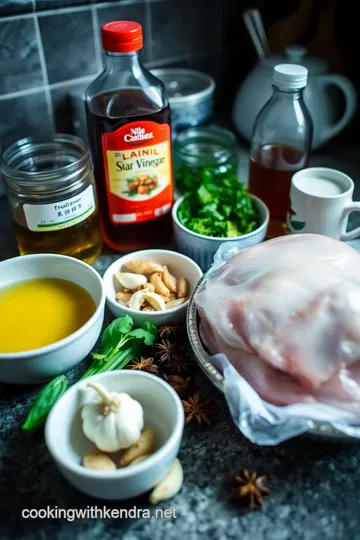 Spiced Star Anise Braised Chicken ingredients