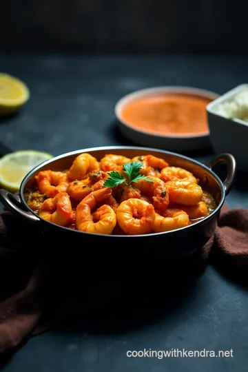 Spicy King Prawn Balti Recipe presentation