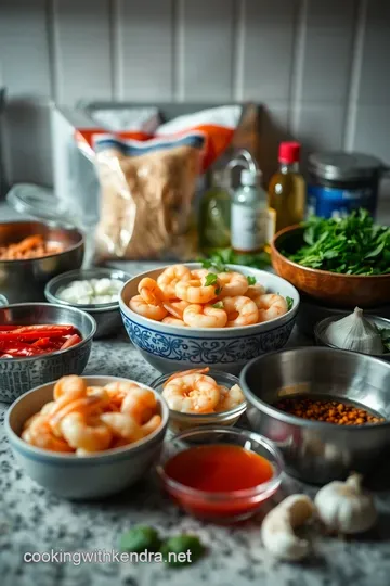 Spicy Shrimp Vermicelli Noodle Bowl ingredients