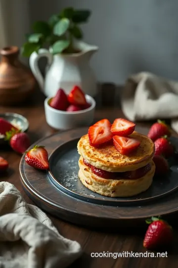 Strawberries Romanoff Muffins presentation