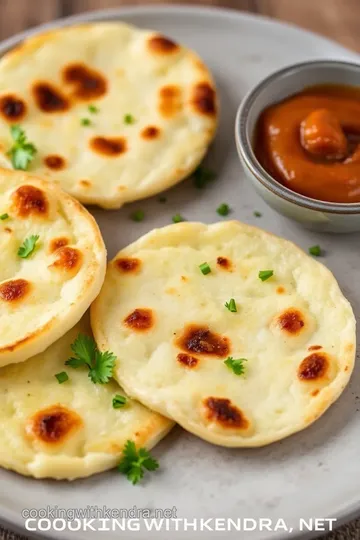 Turte la Tigaie: Delicious Pan-Fried Romanian Potato Flatbreads presentation