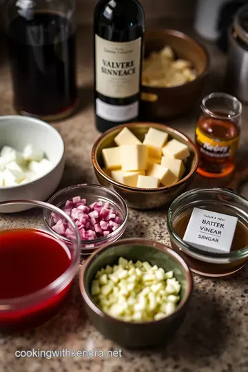 Velvety Beurre Rouge Sauce ingredients