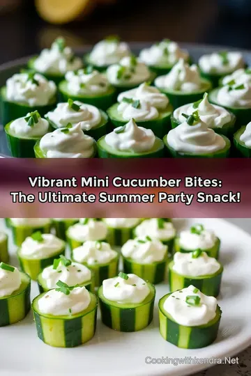Vibrant Mini Cucumber Bites: The Ultimate Summer Party Snack!