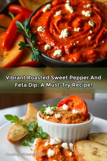 Vibrant Roasted Sweet Pepper and Feta Dip: A Must-Try Recipe!