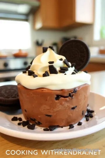 Chocolate Peanut Butter Mousse Cake with Oreo Crust steps