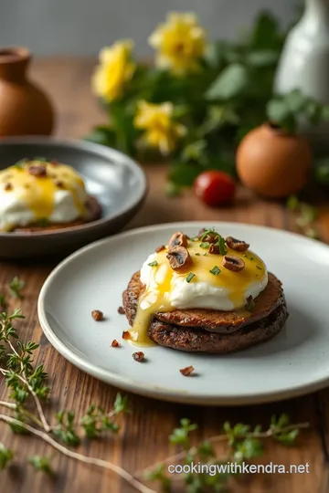 Woodland Mushroom Benedict Delight presentation