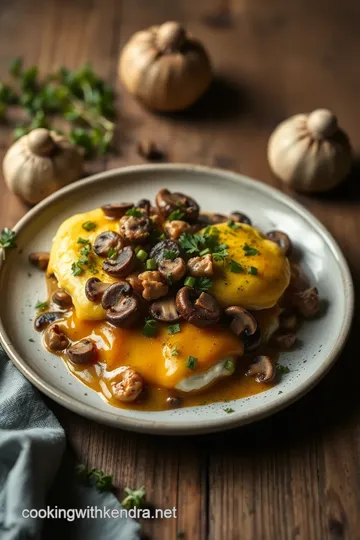 Woodland Mushroom Benedict Delight steps