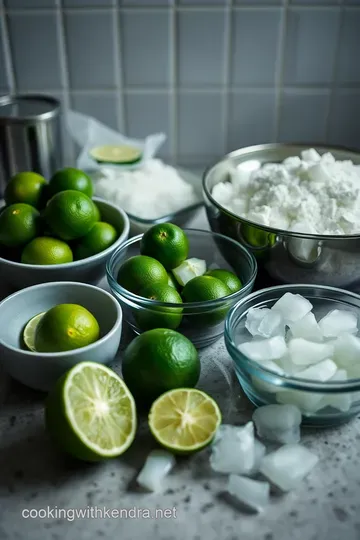 Zesty Homemade Frozen Limeade Concentrate ingredients