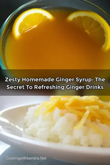 Zesty Homemade Ginger Syrup: The Secret to Refreshing Ginger Drinks