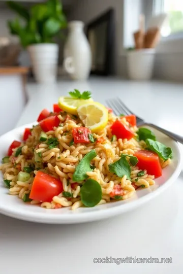 Zesty Lemon Herb Whole Wheat Orzo Salad steps