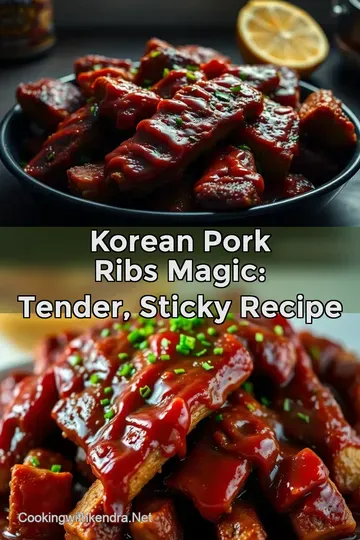 Korean Pork Ribs Magic: Tender Sticky Recipe : PIN FOR LATER Korean Pork Ribs Magic: Tender Sticky Recipe