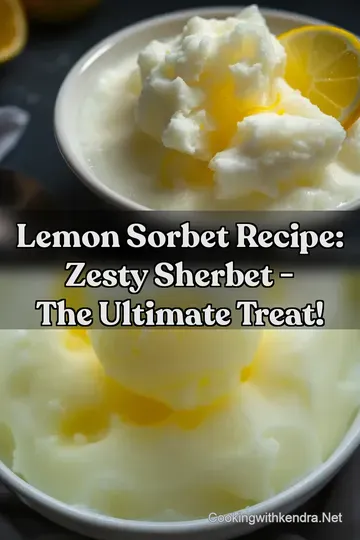 Lemon Sorbet Recipe: Zesty Sherbet - The Ultimate Treat! : PIN FOR LATER Lemon Sorbet Recipe: Zesty Sherbet - The Ultimate Treat!