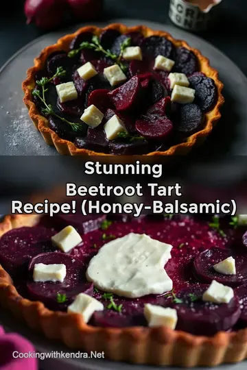 Stunning Beetroot Tart Recipe! (Honey-Balsamic) : PIN FOR LATER Stunning Beetroot Tart Recipe! (Honey-Balsamic)