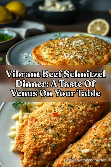 Vibrant Beef Schnitzel Dinner: A Taste of Venus on Your Table : PIN FOR LATER Vibrant Beef Schnitzel Dinner: A Taste of Venus on Your Table