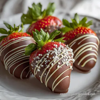 3-Ingredient Chocolate Covered Strawberry Fancy Easy Dessert with Dark Chocolate in 20 Minutes Recipe Card