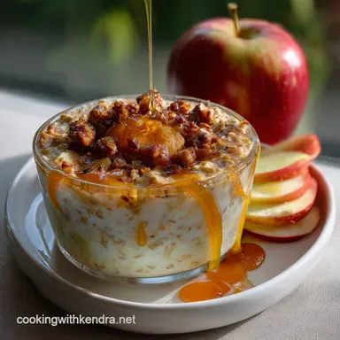 Overnight Oats Apple Pie: Creamy Healthy Recipe Recipe Card
