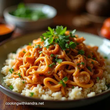 The Real Deal Zesty Chicken Pad Thai with Tamarind Crispy Shallots Recipe Card