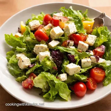 Authentic Greek Salad A Taste of Sunshine Greek Food Recipe Card