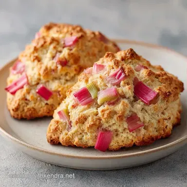 Rhubarb Scones in 30 Minutes Recipe Card