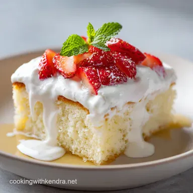 Tres Leches Cake Recipe For 15 Servings Recipe Card