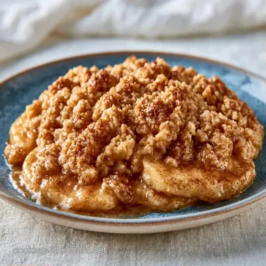 Apple Crisp with Oats: Golden Recipe Card