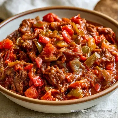 Ground Beef Chili for 8 Servings Recipe Card