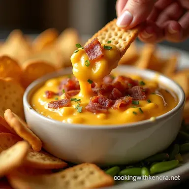 Foolproof Warm Bacon Cheddar Dip Recipe Gooey Cheesy Recipe Card