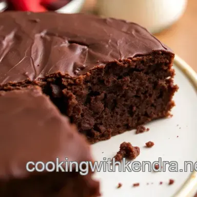 Bake Garbanzo Beans Guilt-Free Chocolate Cake Recipe Card