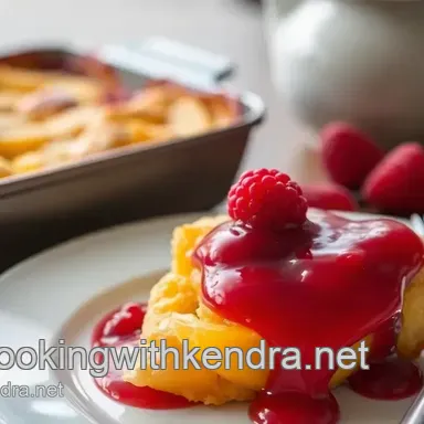 How to Bake Peach Cobbler with Raspberry Sauce: A Deliciously Easy Classic