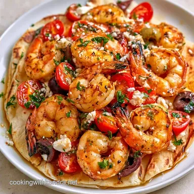 Mediterranean Shrimp Pizzetta in 20 Min