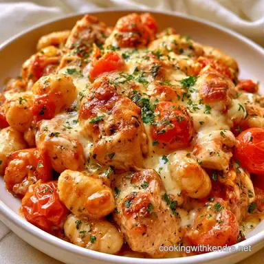 Chicken Gnocchi with Tomatoes for 4 Recipe Card
