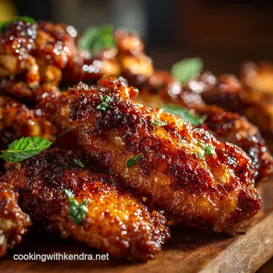 Baked Crispy Garlic Soy Chicken Wings My Secret Recipe Recipe Card