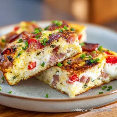 Baked omelette: Souffl&eacute;-Style Recipe for Effortless Brunch Hosting Recipe Card