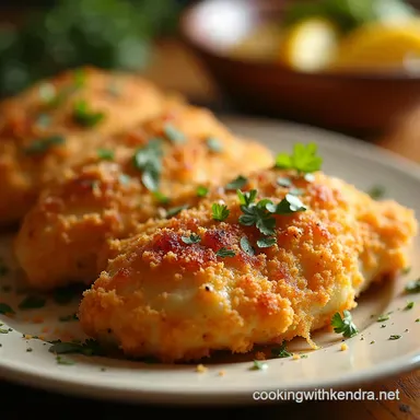 Crispy Baked Parmesan Chicken Juicy Golden No Fry Needed Recipe Card