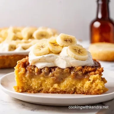Banana Split Dump Cake All Easiest Throw Together Dessert Recipe Card