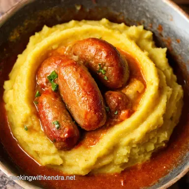 Bangers Mash The Ultimate Comfort Food Recipe Recipe Card