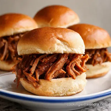 StarSpangled July 4th Food BBQ Pulled Pork Sliders Recipe Card
