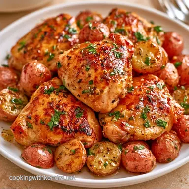 BBQ Sheet Pan Chicken for 4 Servings