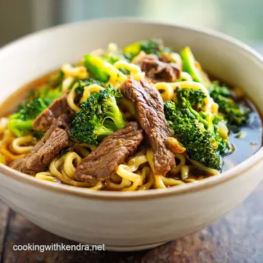 Beef Broccoli Ramen with Tender Beef in 20 Minutes