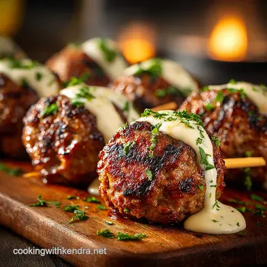 Juicy Beef Mince Kofta Skewers with Tahini BBQ Perfection Recipe Card