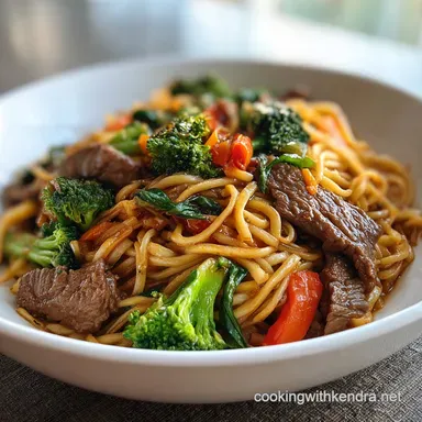 Beef Stir Fry with Noodles for 4 Servings