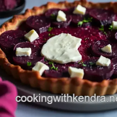 Beetroot Tart with Goats Cheese: A Honey-Balsamic Dream! Recipe Card