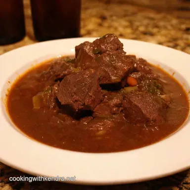 Belgian Carbonada PubStyle Beef Beer Stew Recipe Card