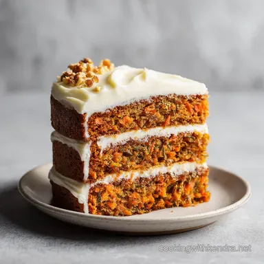 Best Carrot Cake Ever: A Velvety Layered Cake for 14 Servings Recipe Card