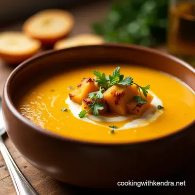 The Best Roasted Butternut Squash Soup Recipe Easy Creamy Recipe Card