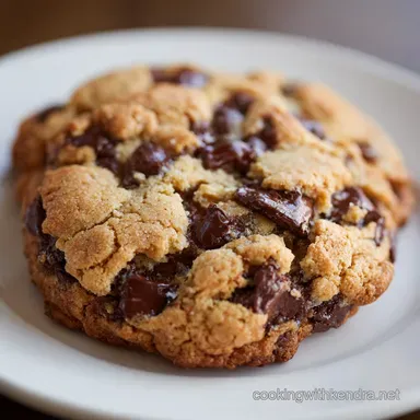 Biggest and Best Chocolate Chip Cookie Thick Chewy Brown Butter Perfection Recipe Card